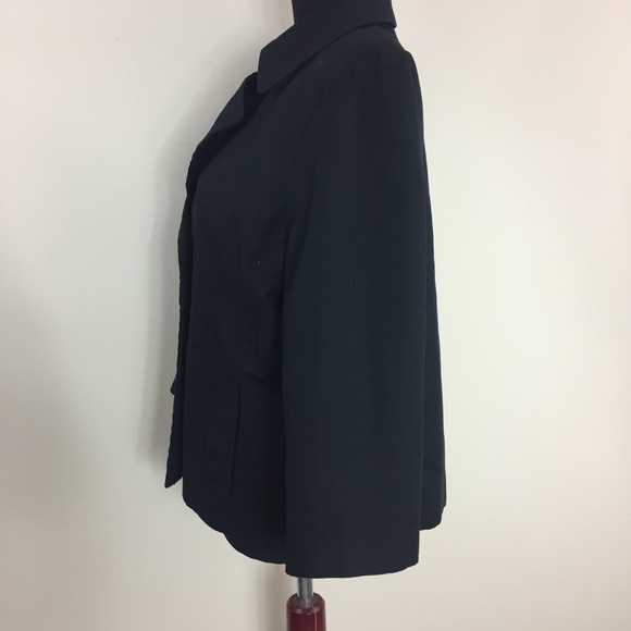 Rafaella black button up blazer spring jacket XL - Picture 7 of 8